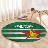 Rugby Zimbabwe Round Carpet Go Champions Sables - Wonder Print Shop