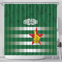 Rugby Zimbabwe Shower Curtain Go Champions Sables - Wonder Print Shop