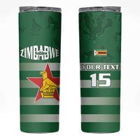 Rugby Zimbabwe Custom Skinny Tumbler Go Champions Sables - Wonder Print Shop