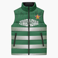 Rugby Zimbabwe Custom Sleeveless Puffer Jacket Go Champions Sables - Wonder Print Shop
