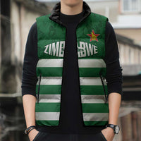 Rugby Zimbabwe Custom Sleeveless Puffer Jacket Go Champions Sables - Wonder Print Shop