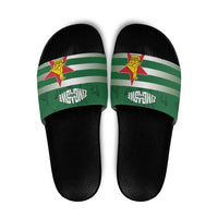 Rugby Zimbabwe Custom Slide Sandals Go Champions Sables - Wonder Print Shop