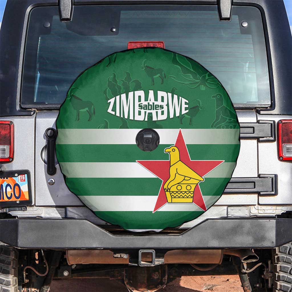 Rugby Zimbabwe Spare Tire Cover Go Champions Sables - Wonder Print Shop