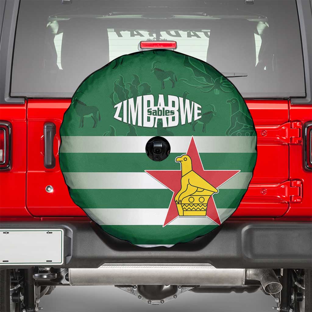 Rugby Zimbabwe Spare Tire Cover Go Champions Sables - Wonder Print Shop