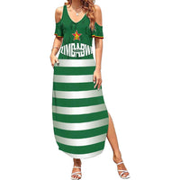 Rugby Zimbabwe Custom Summer Maxi Dress Go Champions Sables - Wonder Print Shop