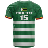 Rugby Zimbabwe Custom T Shirt Go Champions Sables - Wonder Print Shop