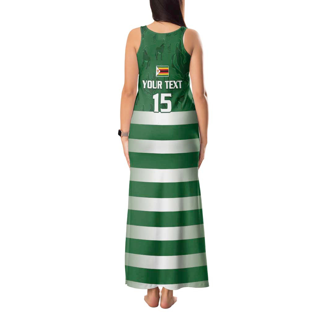 Rugby Zimbabwe Custom Tank Maxi Dress Go Champions Sables - Wonder Print Shop