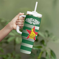 Rugby Zimbabwe Custom Tumbler With Handle Go Champions Sables - Wonder Print Shop