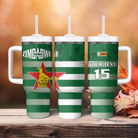 Rugby Zimbabwe Custom Tumbler With Handle Go Champions Sables - Wonder Print Shop