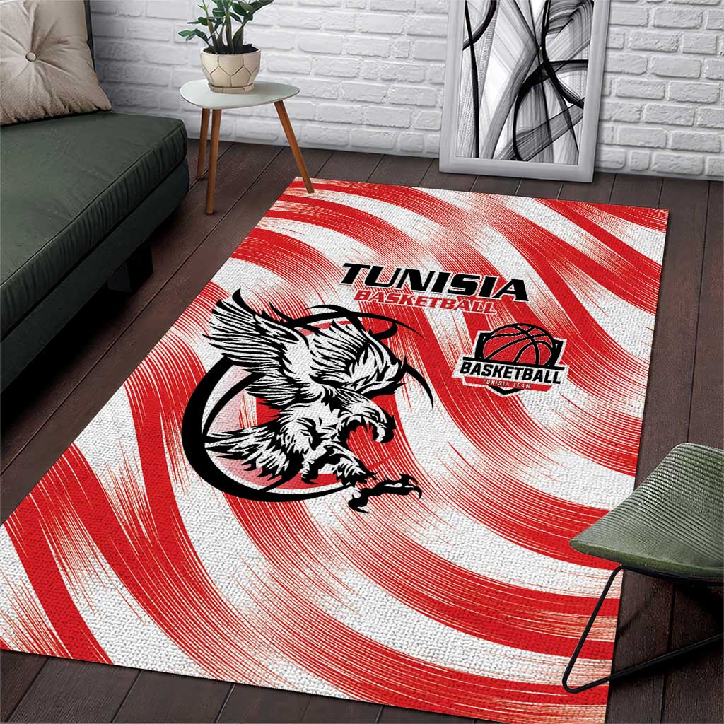 Tunisia Basketball Area Rug Go Eagles of Carthage - Wonder Print Shop