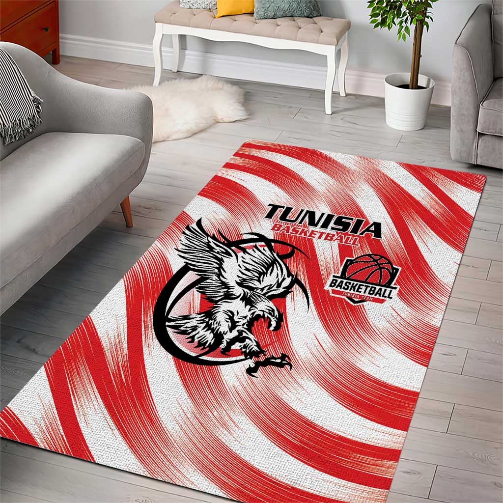 Tunisia Basketball Area Rug Go Eagles of Carthage - Wonder Print Shop