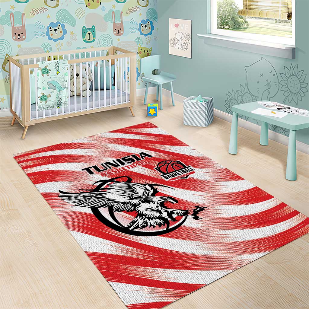 Tunisia Basketball Area Rug Go Eagles of Carthage - Wonder Print Shop