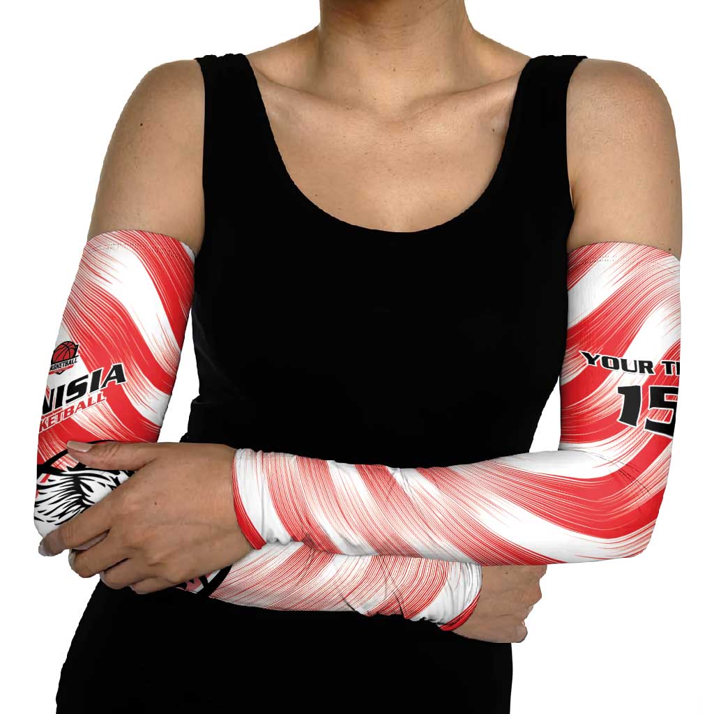 Custom Tunisia Basketball Arm Sleeves Go Eagles of Carthage - Wonder Print Shop