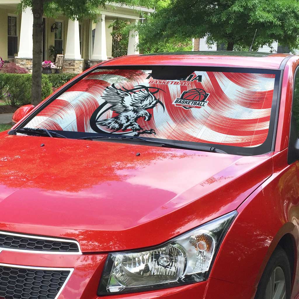 Tunisia Basketball Auto Sun Shade Go Eagles of Carthage - Wonder Print Shop