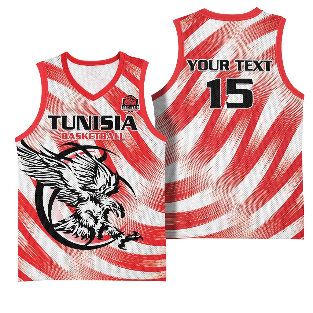 Custom Tunisia Basketball Basketball Jersey Go Eagles of Carthage - Wonder Print Shop