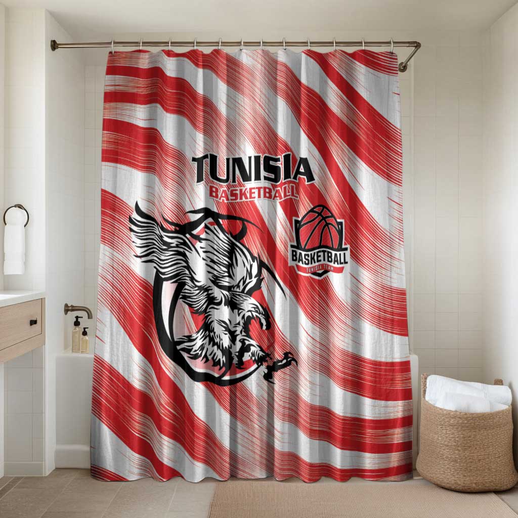 Tunisia Basketball Bathroom Set Go Eagles of Carthage - Wonder Print Shop