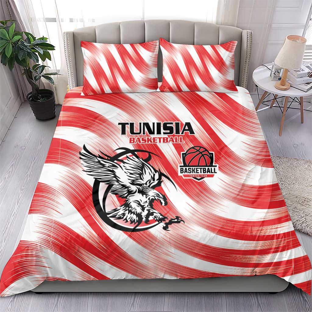 Tunisia Basketball Bedding Set Go Eagles of Carthage - Wonder Print Shop