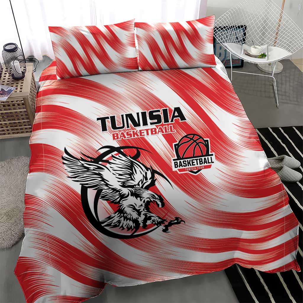 Tunisia Basketball Bedding Set Go Eagles of Carthage - Wonder Print Shop