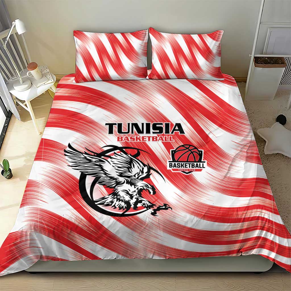Tunisia Basketball Bedding Set Go Eagles of Carthage - Wonder Print Shop