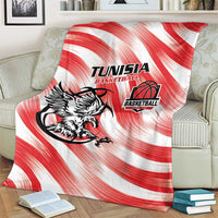 Tunisia Basketball Blanket Go Eagles of Carthage - Wonder Print Shop