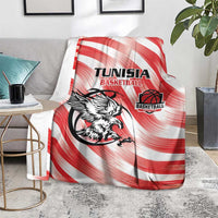 Tunisia Basketball Blanket Go Eagles of Carthage - Wonder Print Shop