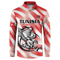 Custom Tunisia Basketball Button Sweatshirt Go Eagles of Carthage - Wonder Print Shop
