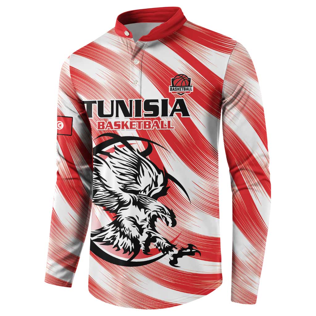 Custom Tunisia Basketball Button Sweatshirt Go Eagles of Carthage - Wonder Print Shop