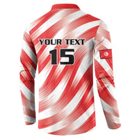 Custom Tunisia Basketball Button Sweatshirt Go Eagles of Carthage - Wonder Print Shop