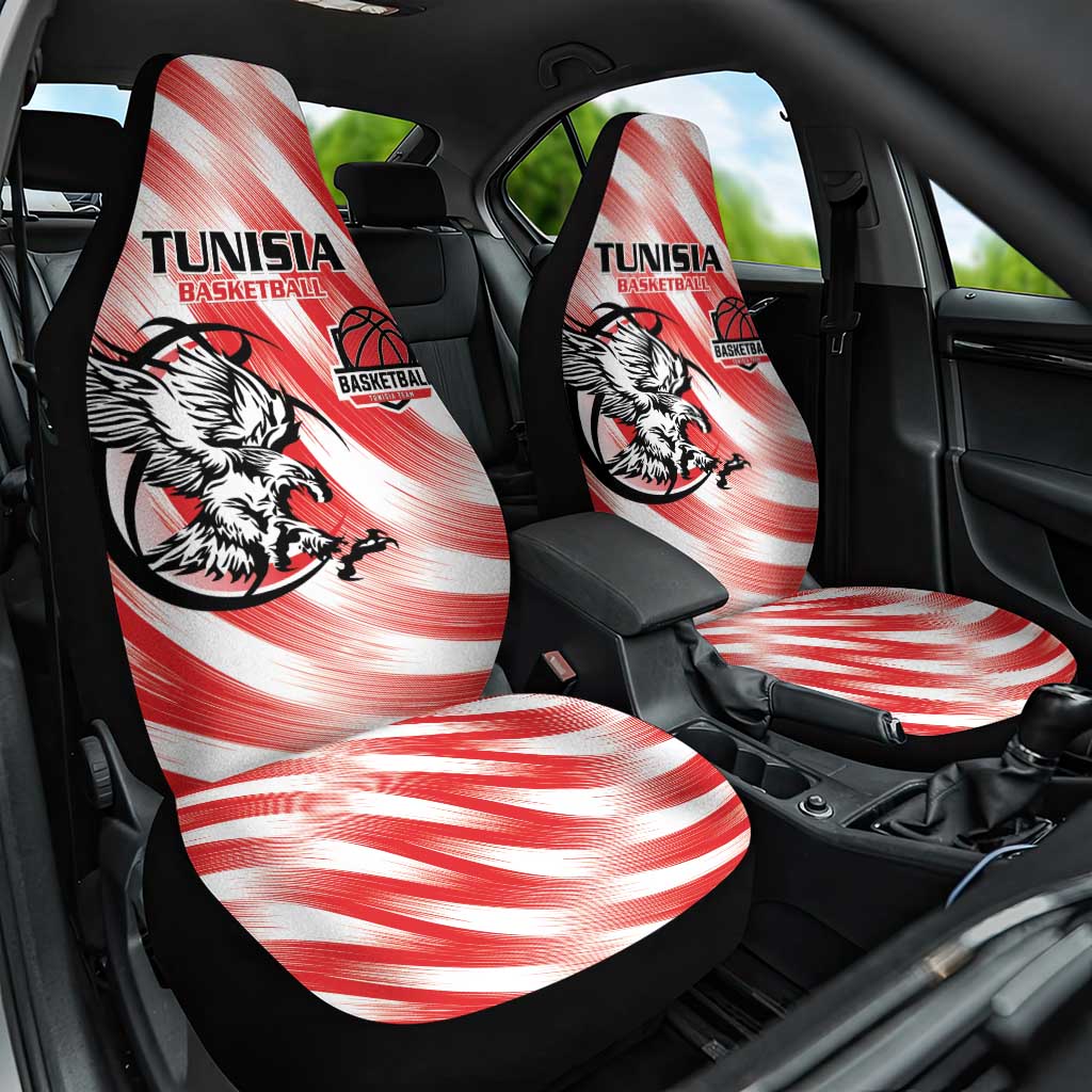 Tunisia Basketball Car Seat Cover Go Eagles of Carthage - Wonder Print Shop