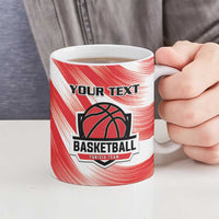 Custom Tunisia Basketball Ceramic Mug Go Eagles of Carthage - Wonder Print Shop