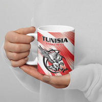 Custom Tunisia Basketball Ceramic Mug Go Eagles of Carthage - Wonder Print Shop