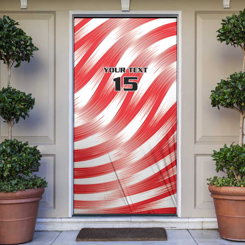 Custom Tunisia Basketball Door Cover Go Eagles of Carthage - Wonder Print Shop