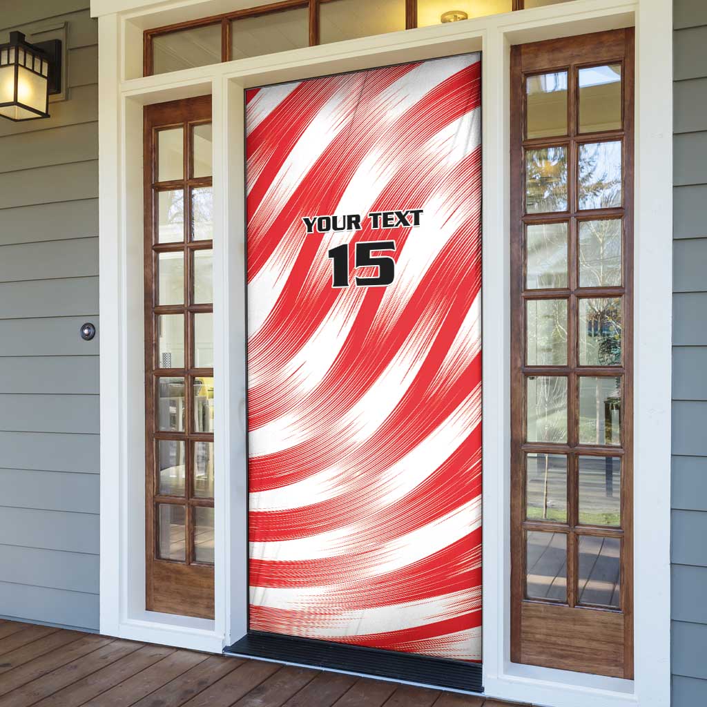Custom Tunisia Basketball Door Cover Go Eagles of Carthage - Wonder Print Shop