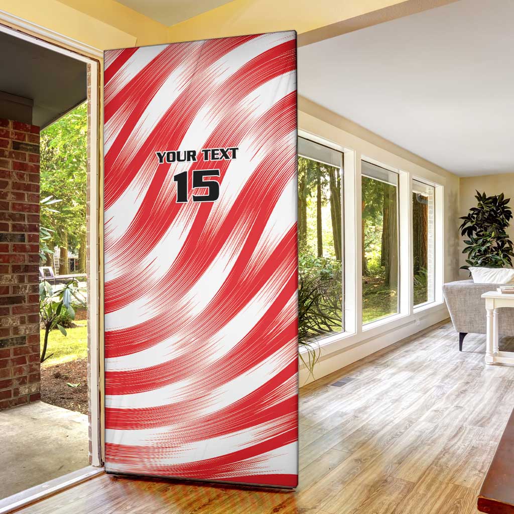 Custom Tunisia Basketball Door Cover Go Eagles of Carthage - Wonder Print Shop