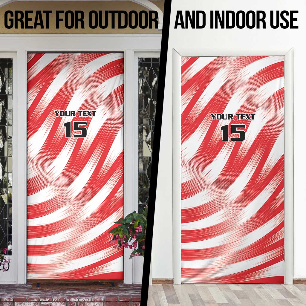 Custom Tunisia Basketball Door Cover Go Eagles of Carthage - Wonder Print Shop