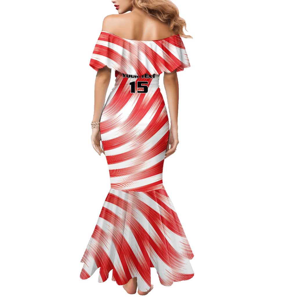 Custom Tunisia Basketball Family Matching Mermaid Dress and Hawaiian Shirt Go Eagles of Carthage - Wonder Print Shop