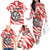Custom Tunisia Basketball Family Matching Off The Shoulder Long Sleeve Dress and Hawaiian Shirt Go Eagles of Carthage - Wonder Print Shop