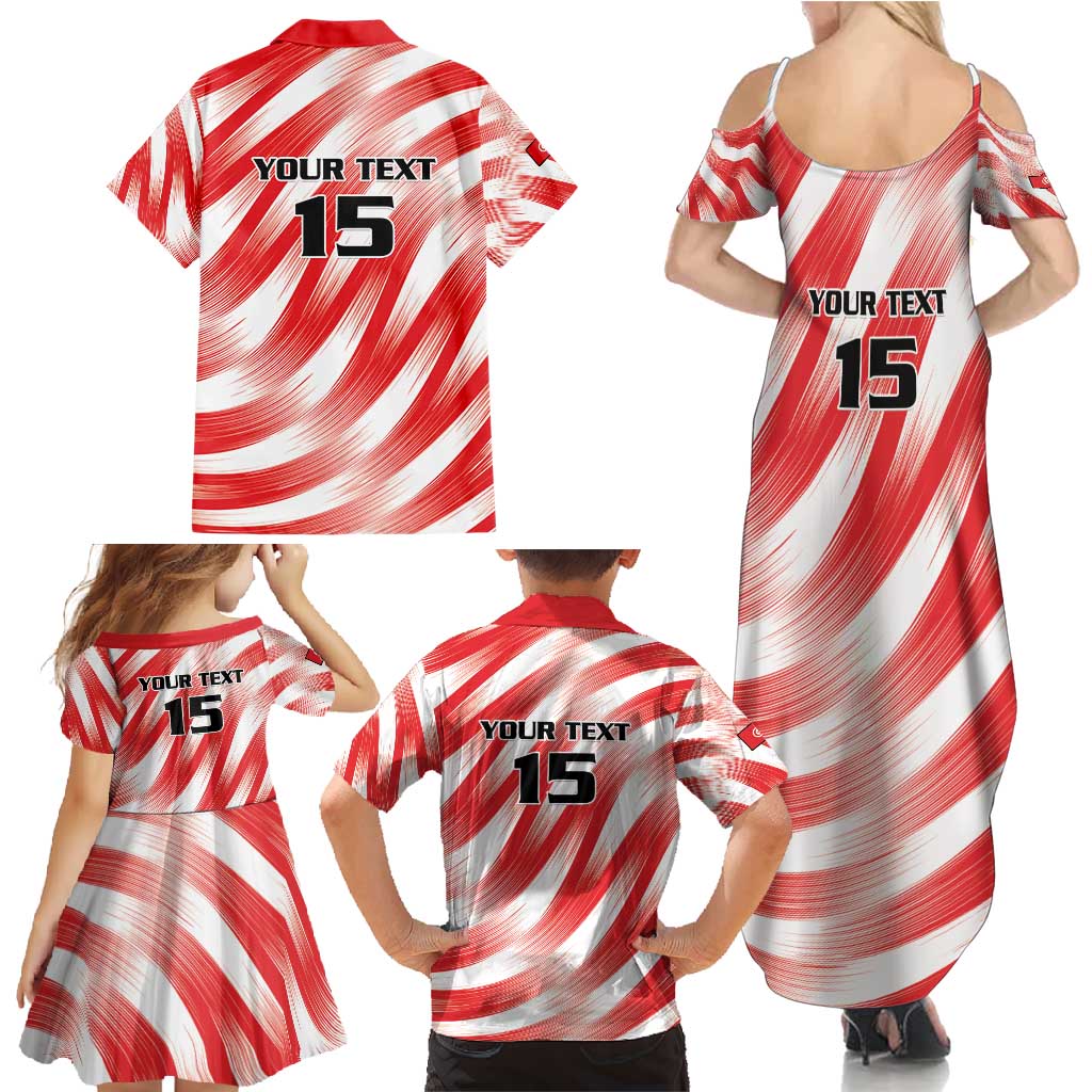 Custom Tunisia Basketball Family Matching Summer Maxi Dress and Hawaiian Shirt Go Eagles of Carthage - Wonder Print Shop