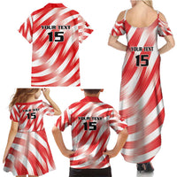 Custom Tunisia Basketball Family Matching Summer Maxi Dress and Hawaiian Shirt Go Eagles of Carthage - Wonder Print Shop