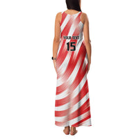 Custom Tunisia Basketball Family Matching Tank Maxi Dress and Hawaiian Shirt Go Eagles of Carthage - Wonder Print Shop