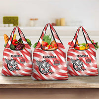 Tunisia Basketball Grocery Bag Go Eagles of Carthage - Wonder Print Shop