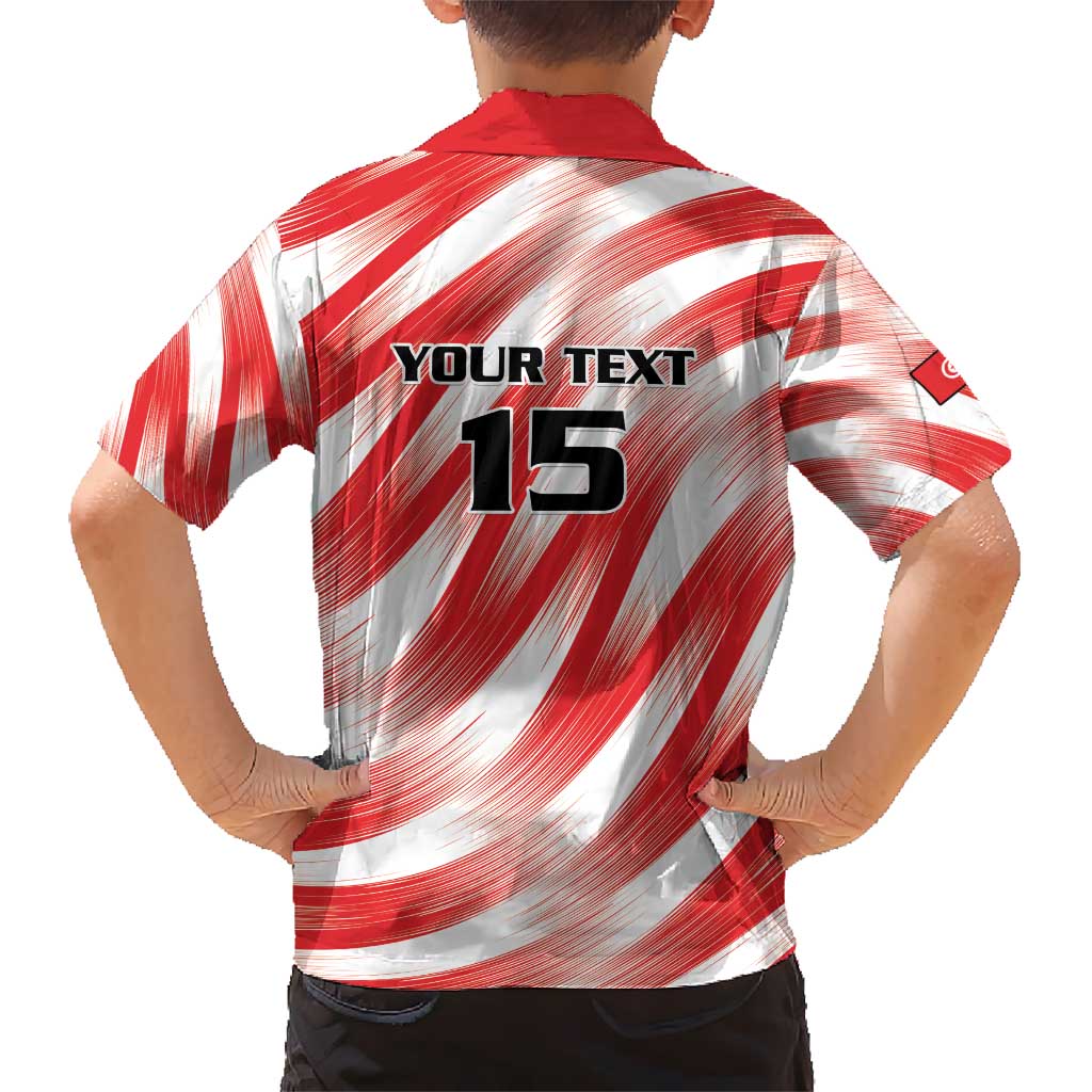 Custom Tunisia Basketball Hawaiian Shirt Go Eagles of Carthage - Wonder Print Shop