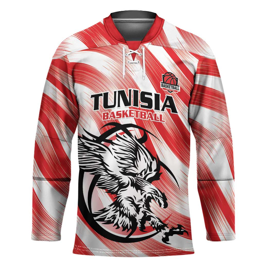 Custom Tunisia Basketball Hockey Jersey Go Eagles of Carthage - Wonder Print Shop