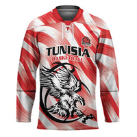 Custom Tunisia Basketball Hockey Jersey Go Eagles of Carthage - Wonder Print Shop
