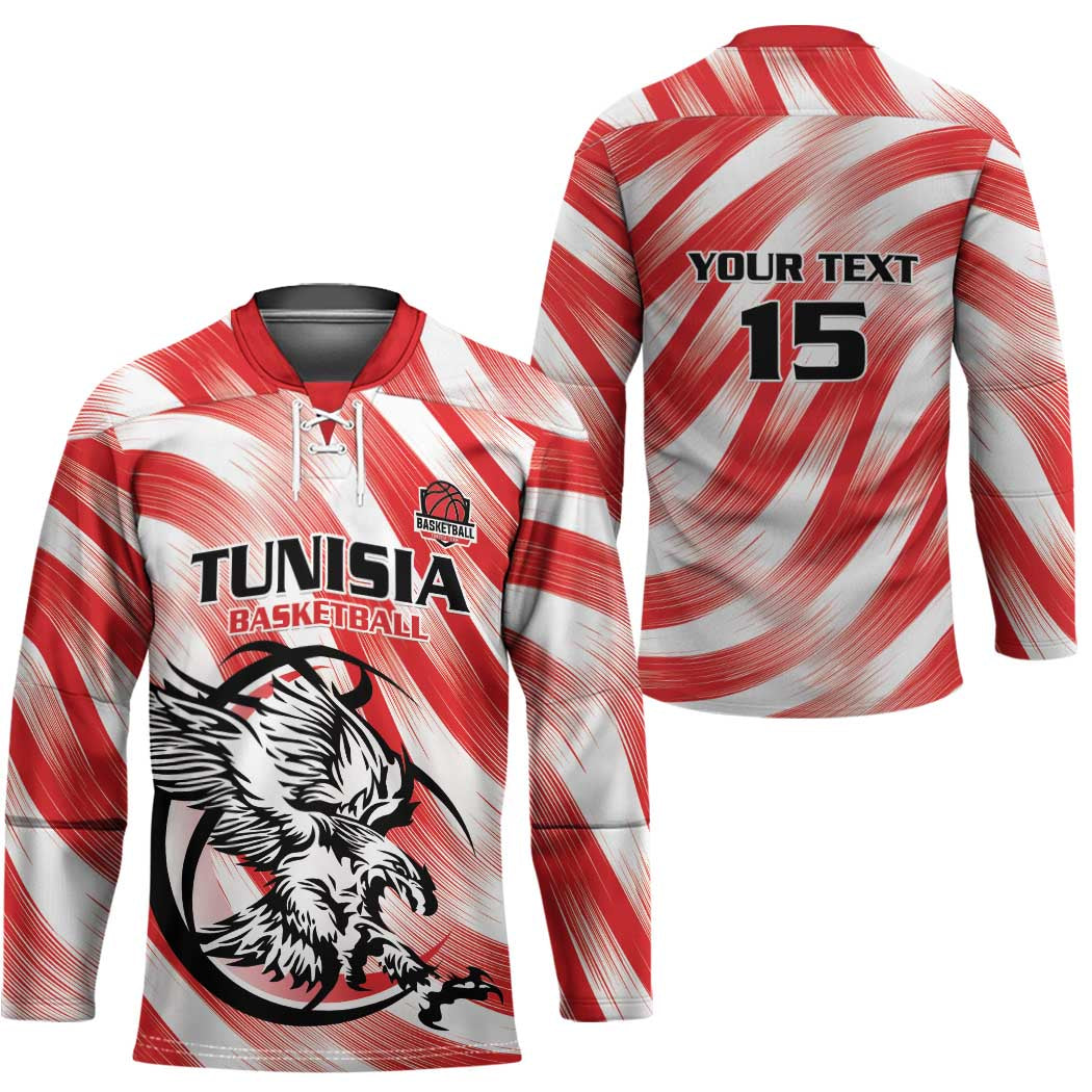 Custom Tunisia Basketball Hockey Jersey Go Eagles of Carthage - Wonder Print Shop