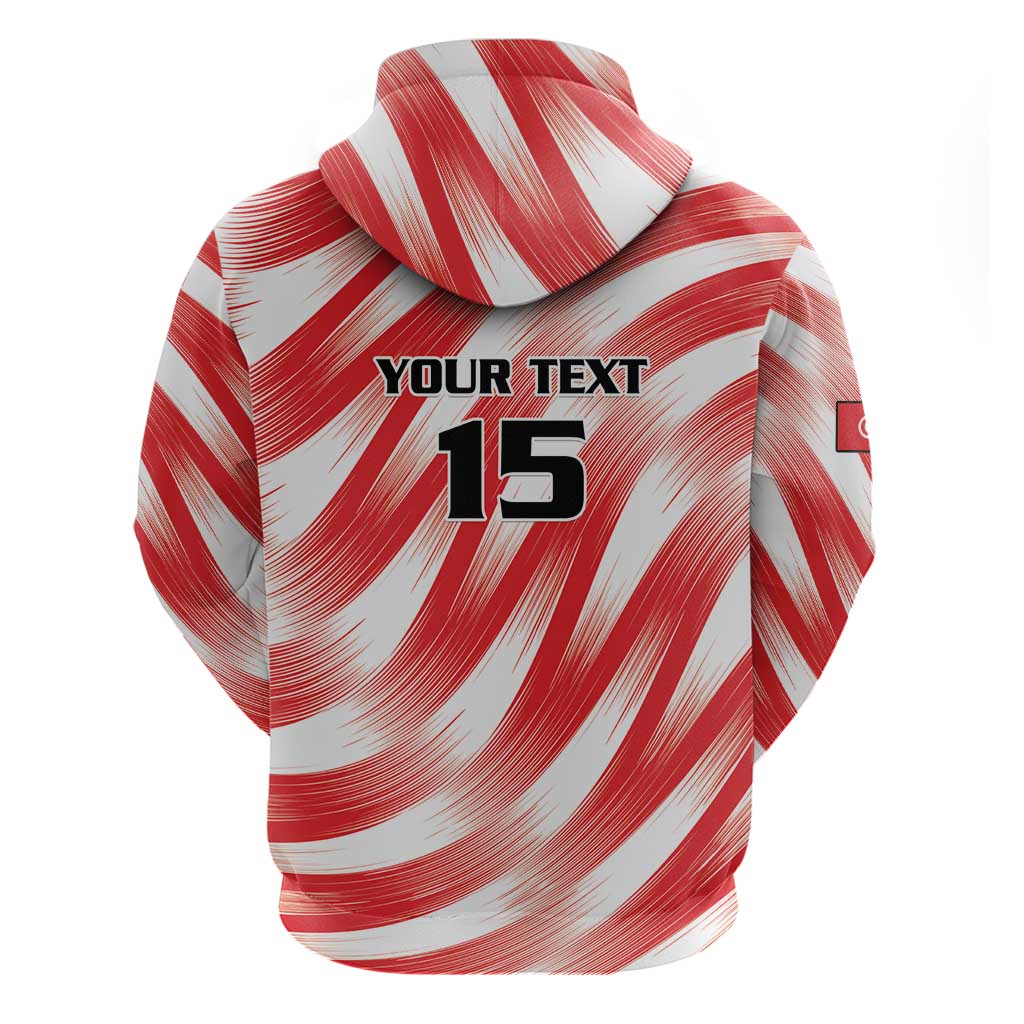 Custom Tunisia Basketball Hoodie Go Eagles of Carthage - Wonder Print Shop