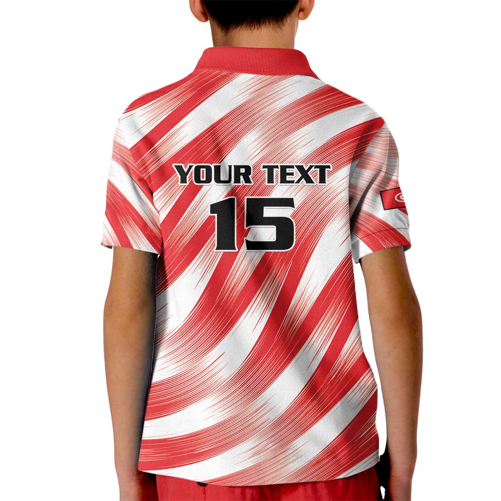 Custom Tunisia Basketball Kid Polo Shirt Go Eagles of Carthage - Wonder Print Shop