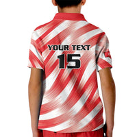 Custom Tunisia Basketball Kid Polo Shirt Go Eagles of Carthage - Wonder Print Shop