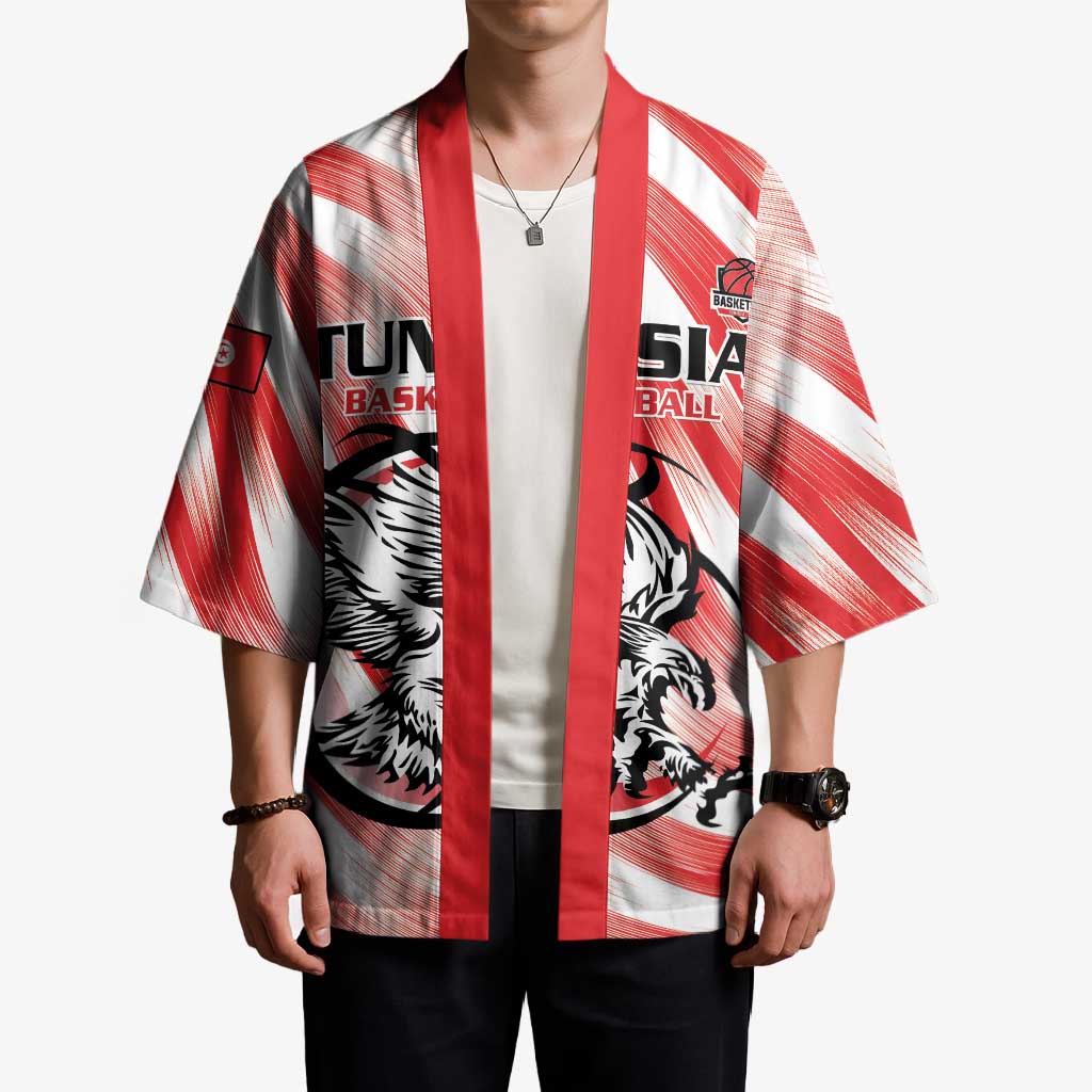Custom Tunisia Basketball Kimono Go Eagles of Carthage - Wonder Print Shop