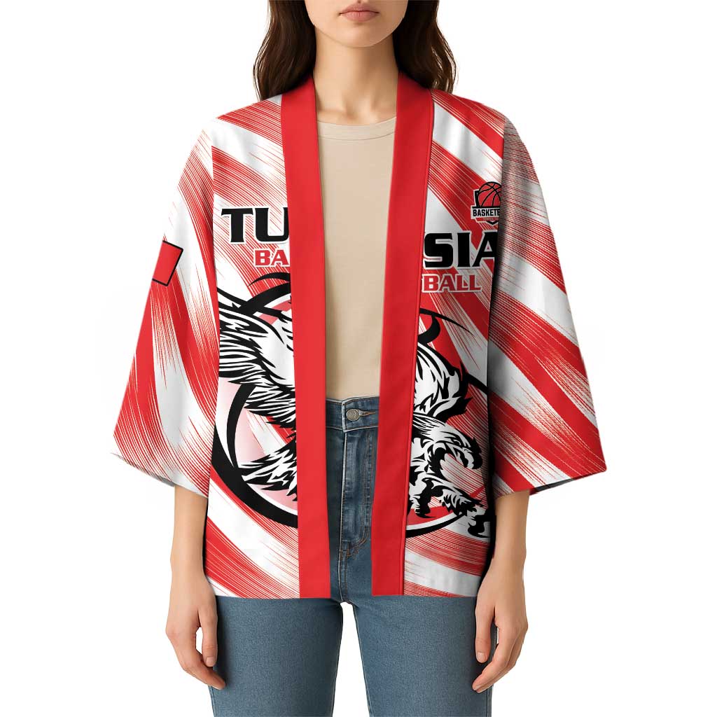 Custom Tunisia Basketball Kimono Go Eagles of Carthage - Wonder Print Shop